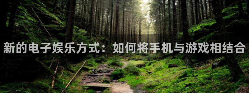 亿万28官网代理注册：新的电子娱乐方式：如何将手机与游戏相结合
